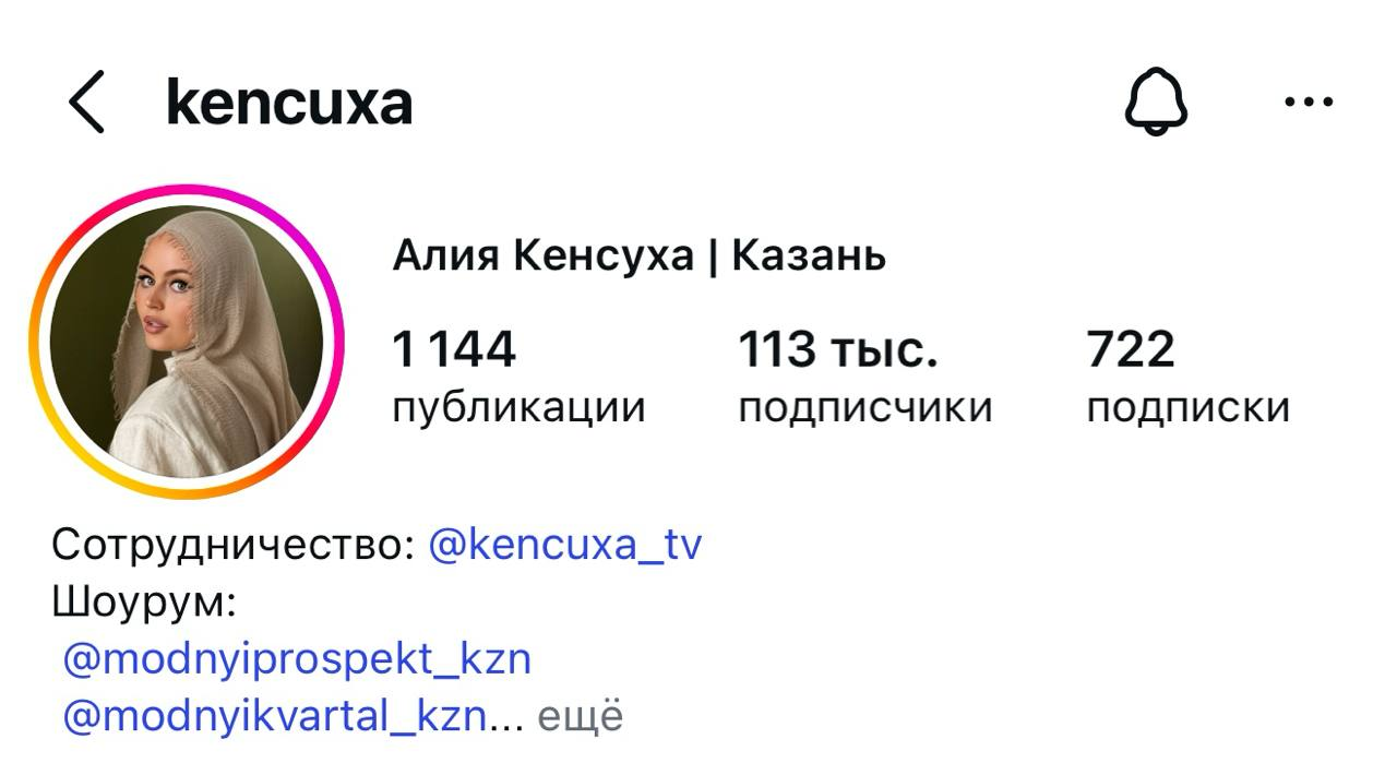 Профиль блогера